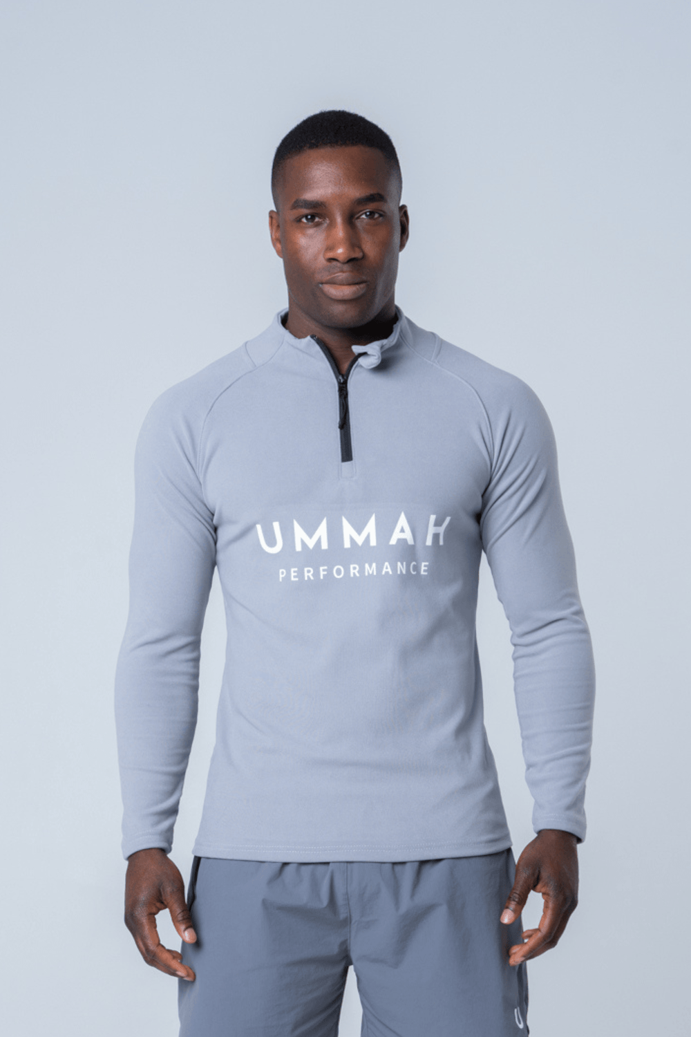 Performance Half Zip. Sweatshirt - Grau