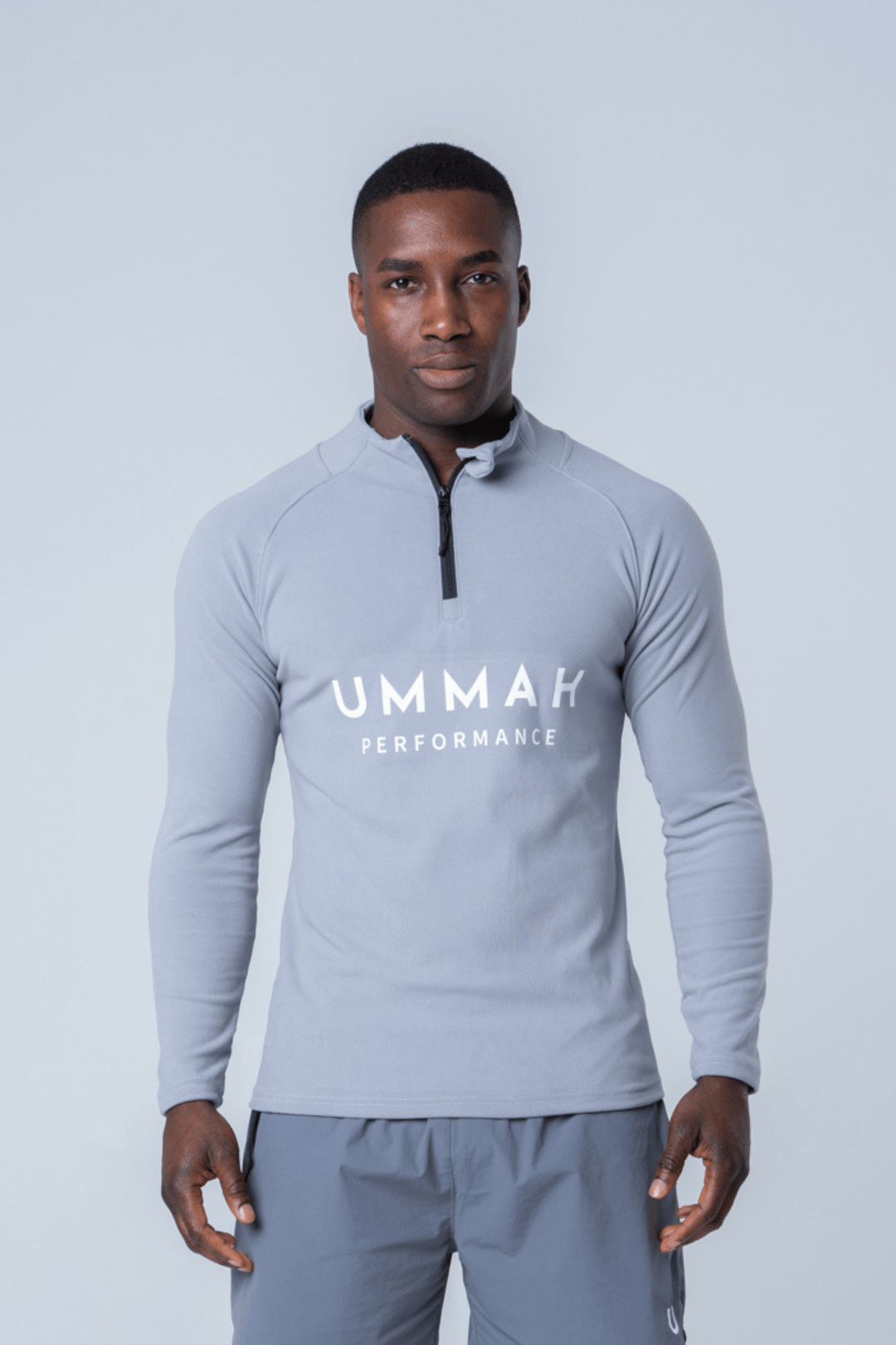 Performance Half Zip. Sweatshirt - Grau