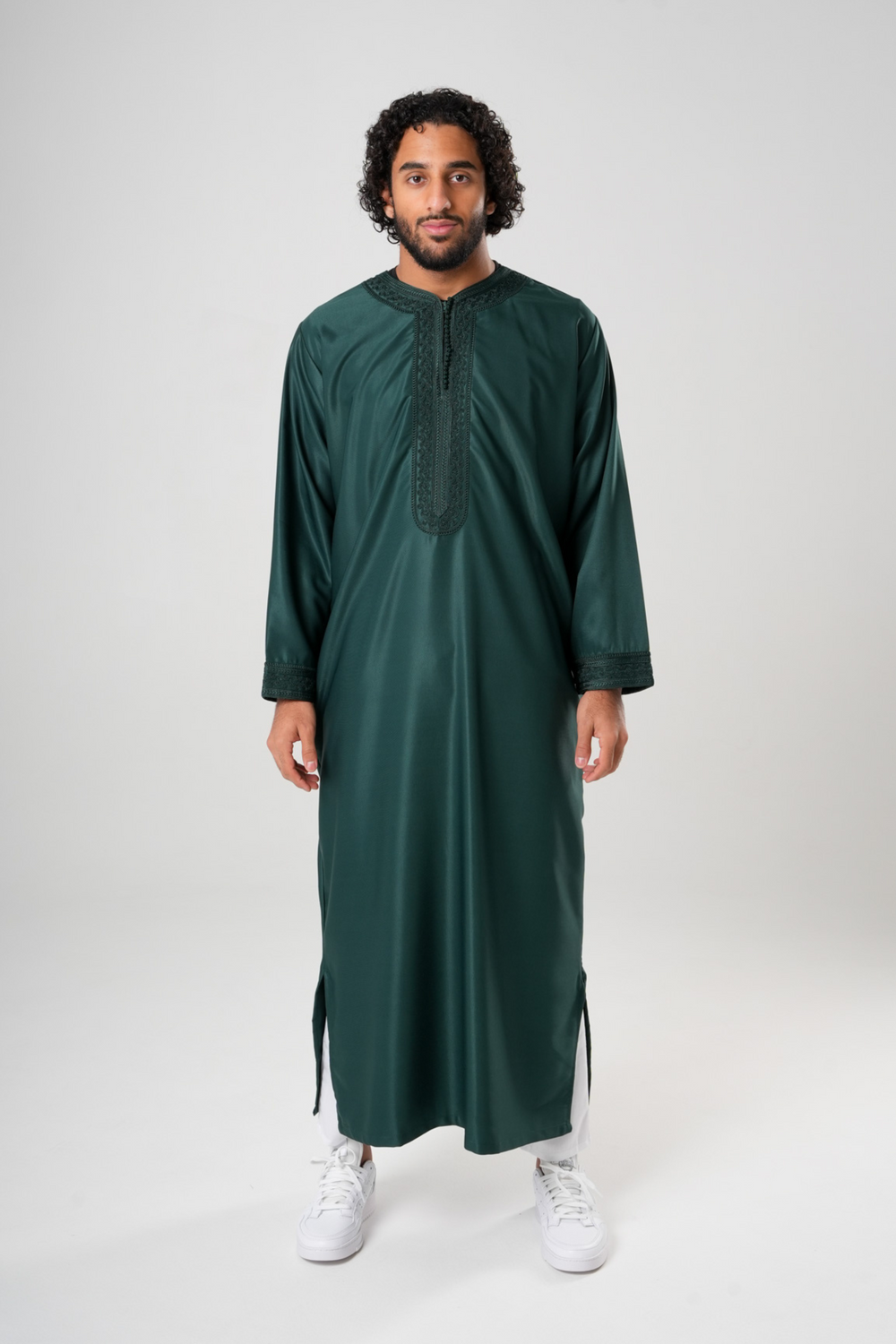 KAFTAN GRÜN + CREME