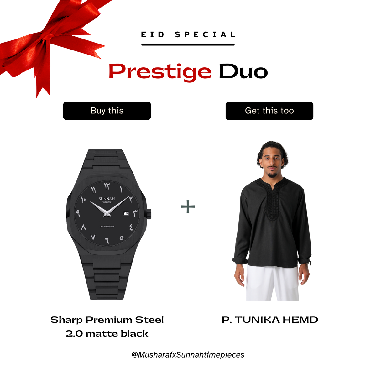 PRESTIGE DUO in MATT SCHWARZ (Vorbestellung - Versand ab 05.06.26!)