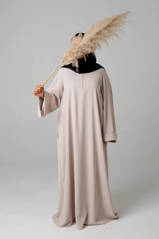 Kimono Abaya - Cream