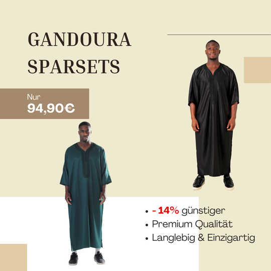 GANDOURA  DGRÜN + SCHWARZ