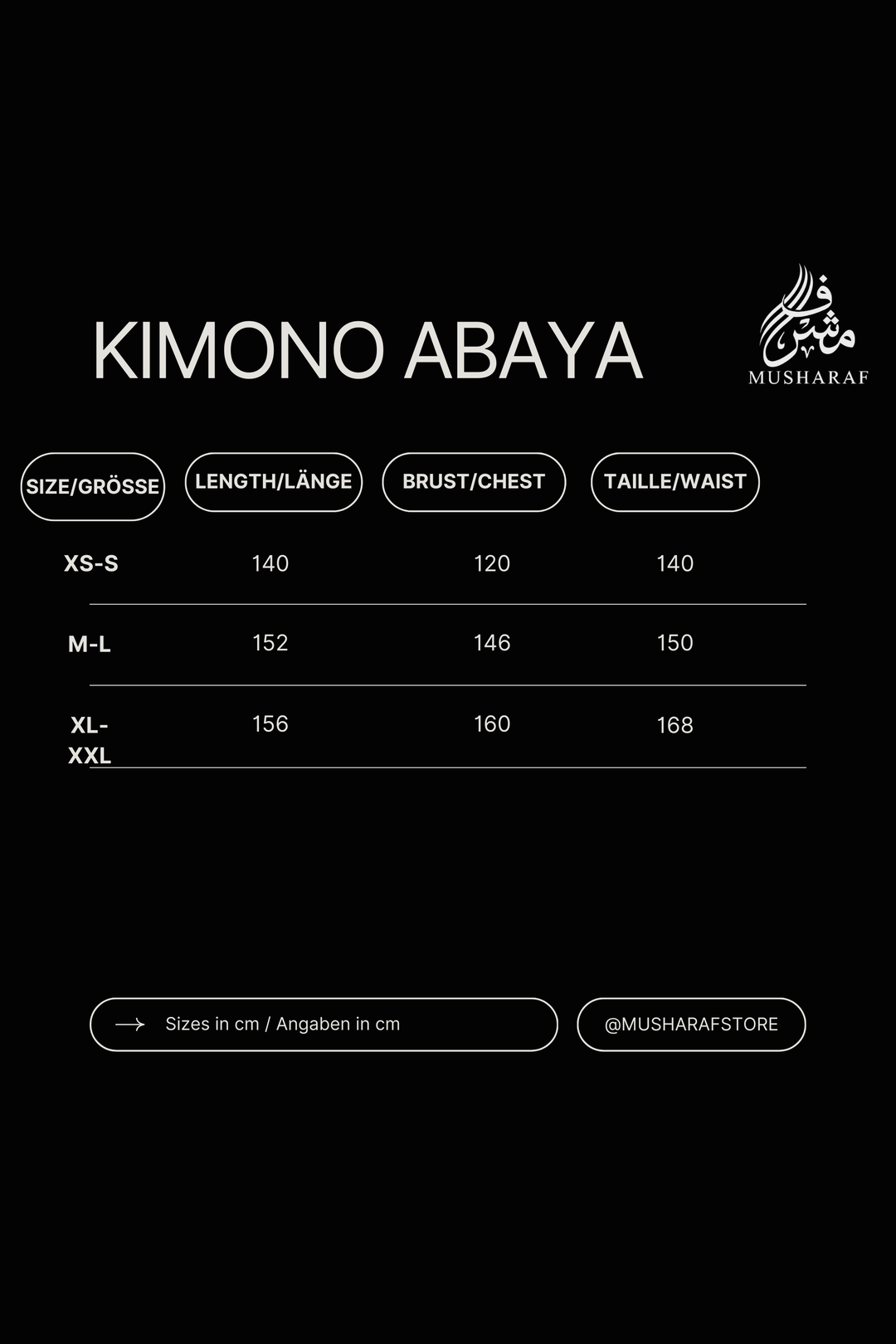 Kimono Abaya - Black