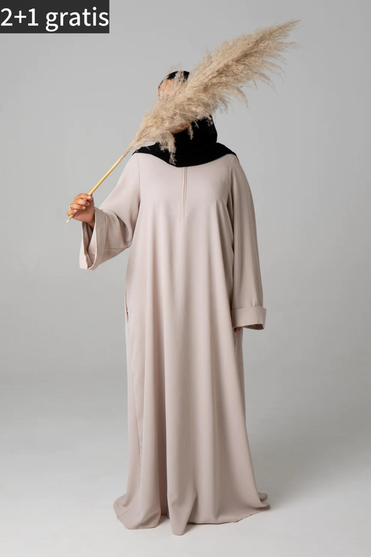Kimono Abaya - Cream