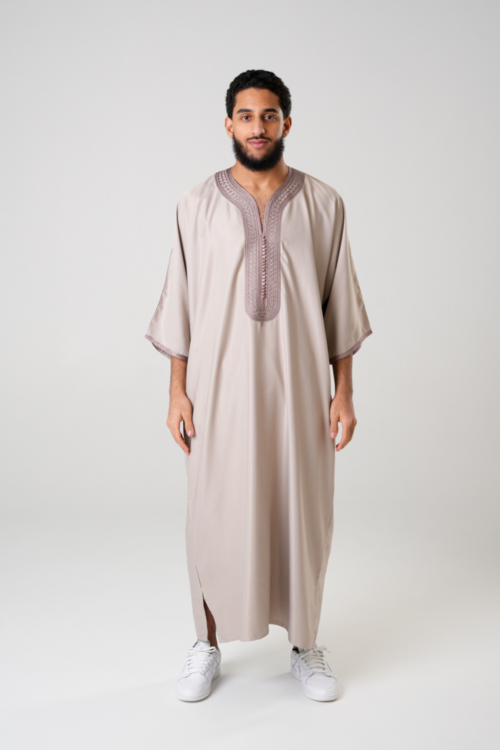 GANDOURA DGRÜN + TAUPE