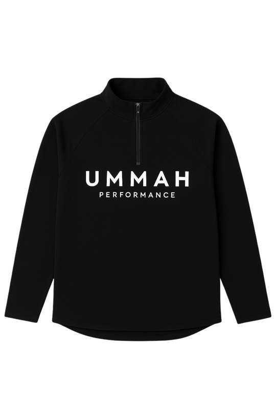 Performance Half Zip. Sweatshirt - Schwarz