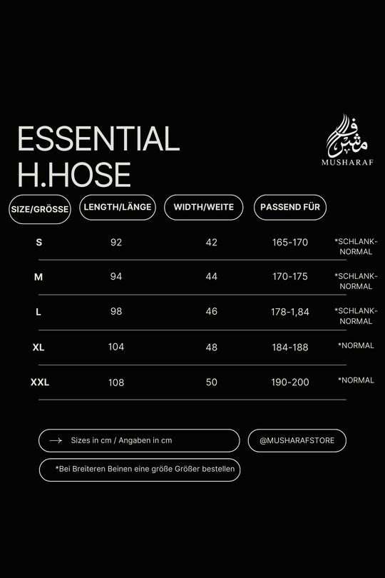 Essential Herren Hose - Schwarz