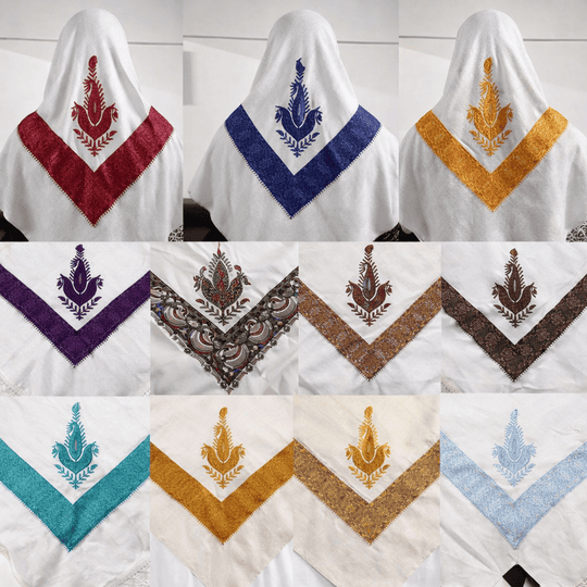 Shemagh - Weiß (Musterfarbe variiert)