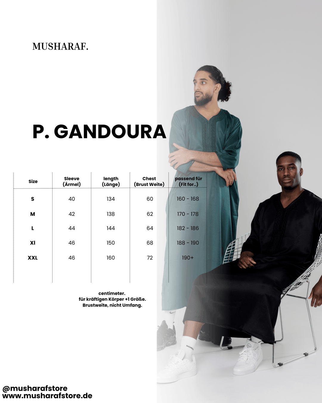 Premium Gandoura - Black