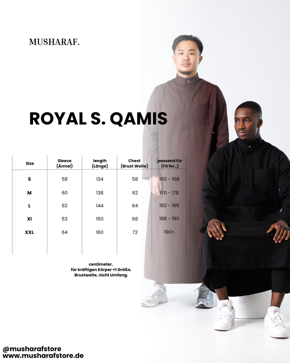 Royal Saudi Qamis - Weiß (Blickdicht)