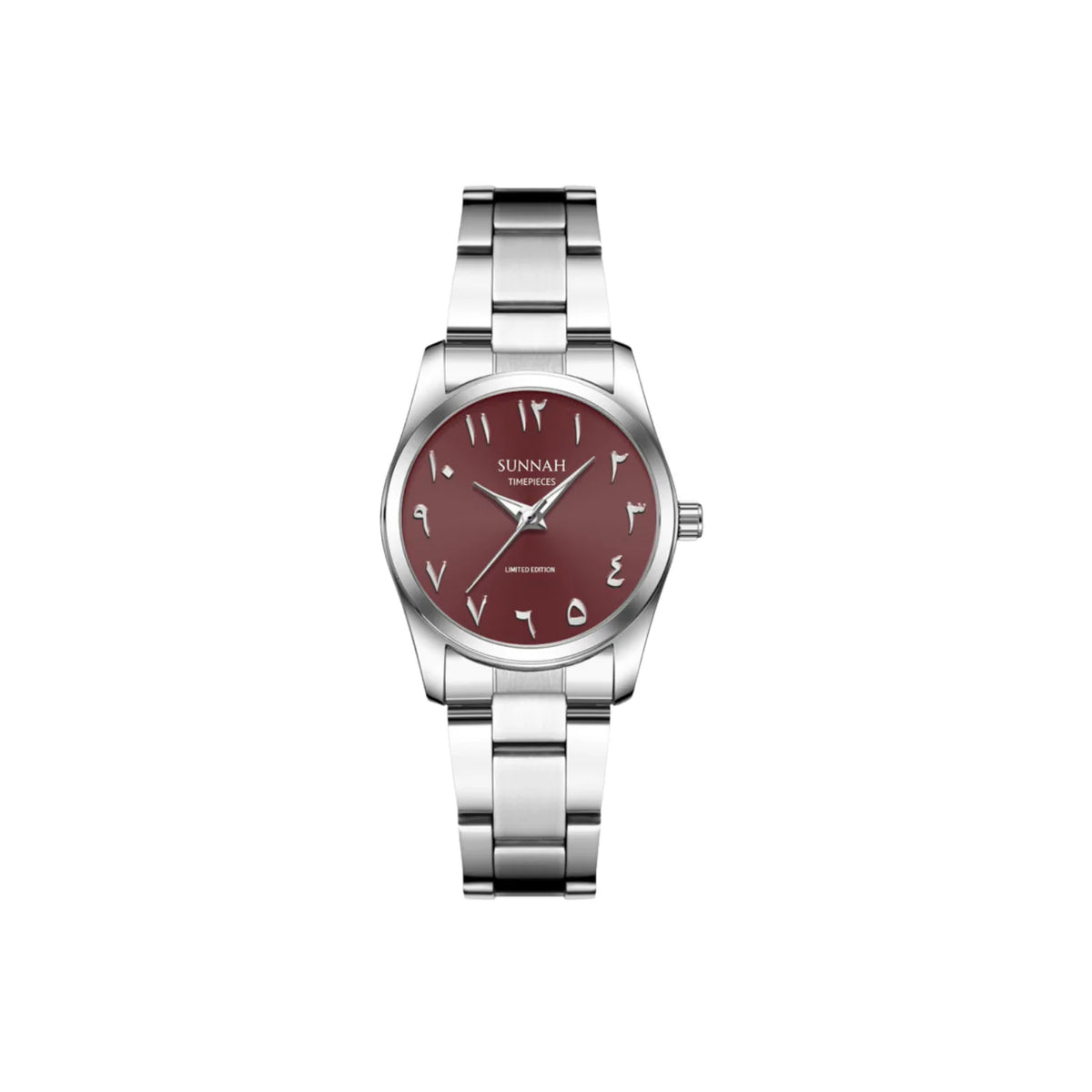 Arabic Timeless Steel - Cherry (Damen)
